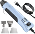 LET’S Resin Heat Gun for Resin,350W Fast Heating Dual Temp Heat Gun (482°F~752°F) with 3 Nozzles and 2 Silicone Covers,4.9Ft Long Cable Heat Gun for Crafting,Shrink Tubing,Vinyl Wrap,Epoxy Resin