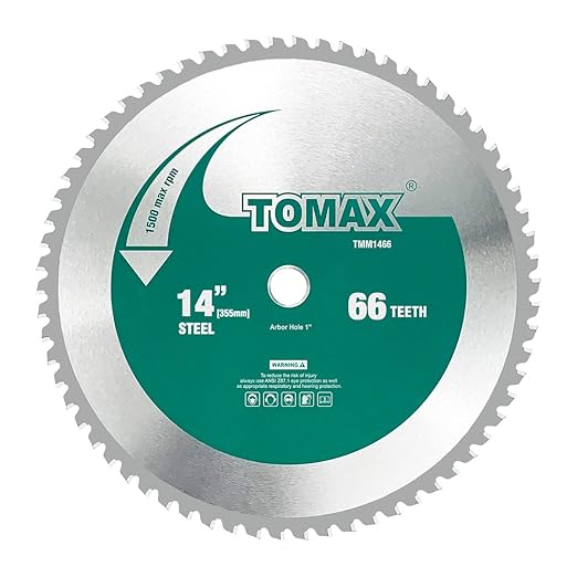 Tooth Industrial Level Steel and Ferrous Metal Saw Blade with 5/8 Inch DMK Arbor (14" 66T)