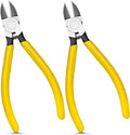 6in. Wire Cutters Set, Ultra Sharp Small Side Cutter Clippers with Spring Loaded, Flush Cutting Pliers, Diagonal Cutting Plier for Jewelry Making, Crafting, Electrical, 2 Pack