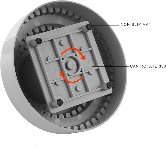 DZQ Rotating Bur Holder 116 Holes,Rotary Tool Holder 1/8" Diameter,Mandrel Drill Holder 360 Degree Rotating,for Drill Home and Garage Tool Accessories(Gray)