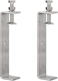 2 Pack 304 Stainless Steel C Clamps with 130mm/5.12" Stable Wide Jaw Opening Tiger Clamp for Woodworking Welding Construction Household Mount