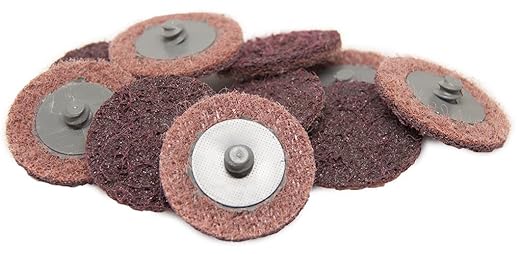 Benchmark Abrasives 2 Inch Sanding Discs Quick Change Nylon Surface Conditioning Discs, Drill & Die Grinder Sanding Disc Rust Remover for Metal Paint Stripper & Removal, Polishing - (25 Pack)(Medium)