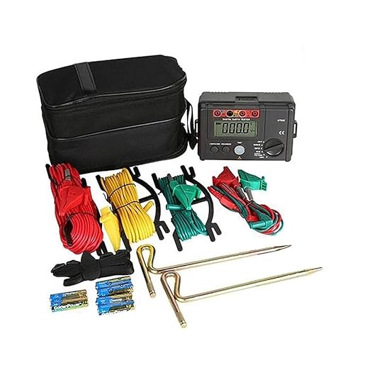 ATO Digital Ground Resistance Tester, 0-2000Ω/4000Ω Digital Earth Resistance Meter