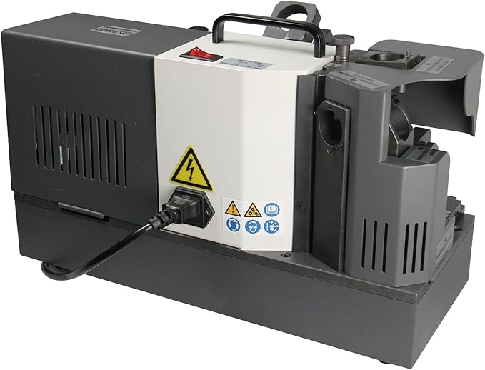 KAKA INDUSTRIAL TX-X6 Φ4-Φ14 mm Drill Bits Sharpener and Grinder 6 Collets End Mill Re-Sharpener Portable Grinding Sharpening Machine CNC Router Bit Sharpener with Adjustable Angle