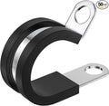 50 PCS 5/8 Inch Cable Clamps, 304 Stainless Steel Cable Clamps, Insulated Clamp, Hose Clamp, Pipe Clamp, Sturdy Clamp, and Wire Clamp by RTHIEAI