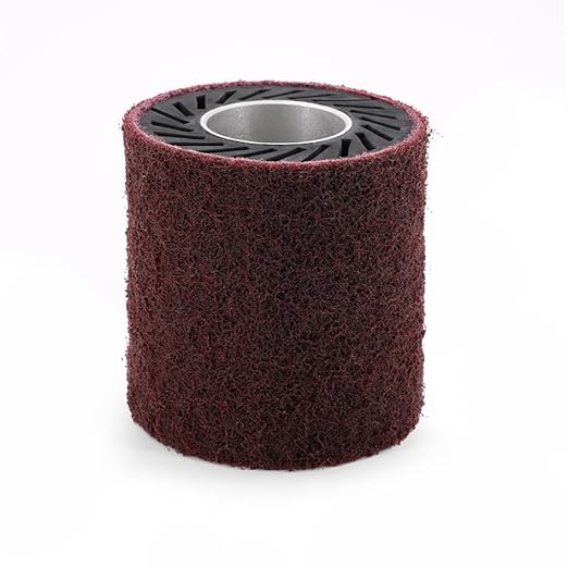 CS Unitec | 42011 | PTX Fleece - Nonwoven Sleeve. 180 Grit, 3-1/2" Diameter x 4" Width, Pack of 4 - Made in Germany