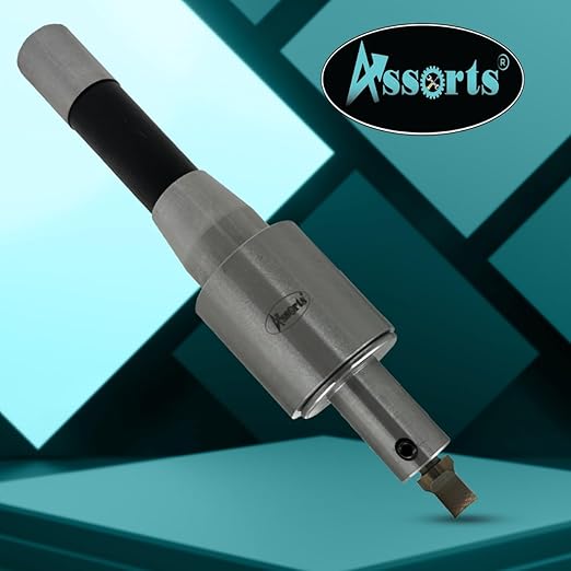 ASSORTS Precision Rotary Broach with R8 Shank (7/16" UNF Drawbar Thread) and H.S.S Square Punch 7 Pcs– Ideal for CNC, Lathe, Milling & Drilling Machines