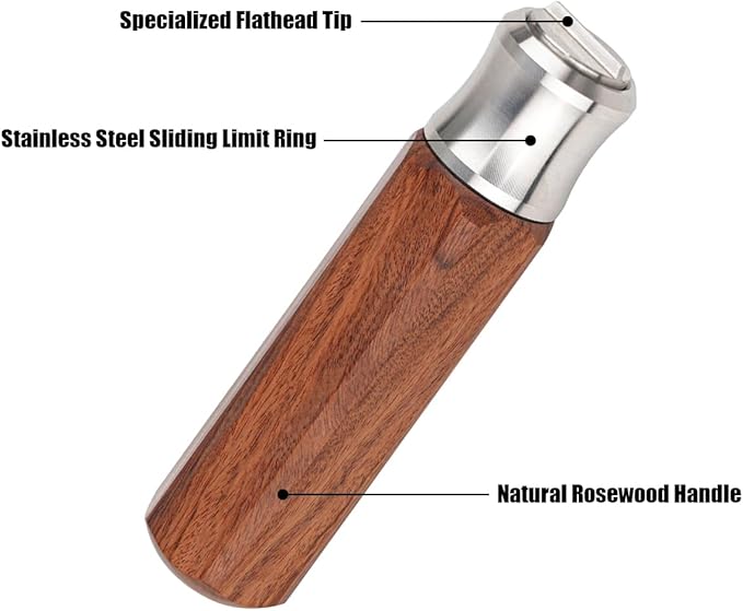 TOOLCOOL Wooden Handle Hand Plane Slotted Screwdriver Woodworking Handplane Flathead Screwdriver Wide Blade Screwdrivers