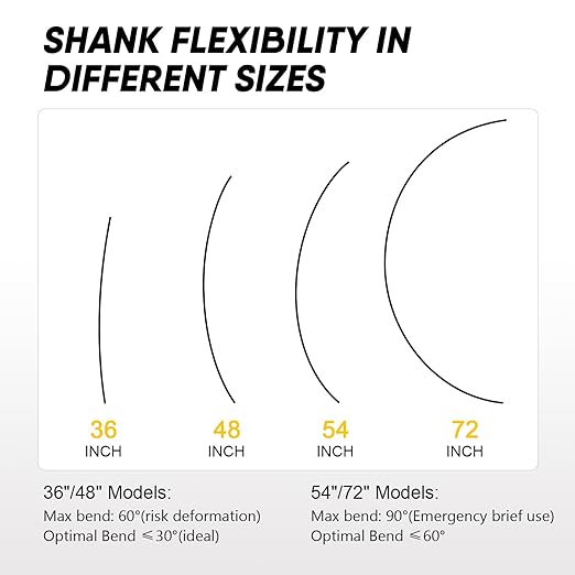 HANSHAN Flexible Installer Drill Bit 54 x 3/4×1/4-Inch Fish Bit for Pulling Wire Through Tight Spaces with Minimal Damage -1 Pack