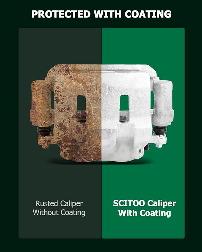 SCITOO Front Brake Calipers With Bracket 18-B4790 18-B4791 Compatible For Ford For Excursion, For F-250, For F-250 Super Duty, For Ford For F-350 99-04 For Ford For F-350 Super Duty 99-04