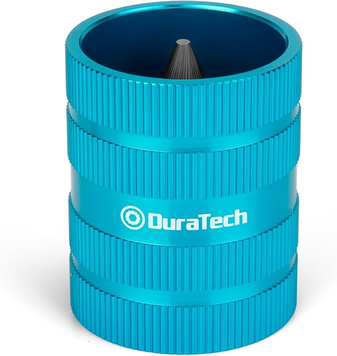 DURATECH Inner&Outer Tubing and Pipe Reamer, Pipe Deburring Tool, for Tubings from 1/4" to 1-1/4" O.D., Ideal for Copper, Stainless Steel, PVC, Brass, Aluminum, Soft Metal Pipes