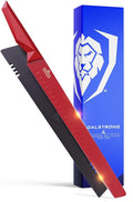 Dalstrong Slicing Knife - 12 inch - Shadow Black Series - Marauder Red Edition - Red Non-Stick Coating - High Carbon - 7CR17MOV-X Vacuum Treated Steel Carving Knife - Kitchen Knife Slicer - Sheath