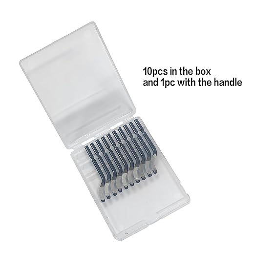 Deburring Tool Kit with 11pcs HSS Blades, Deburring Tool for Metal Resin Plastic Wood Aluminum Copper | 3D Printing | Pipe deburring, 360 Degree Rotary Head