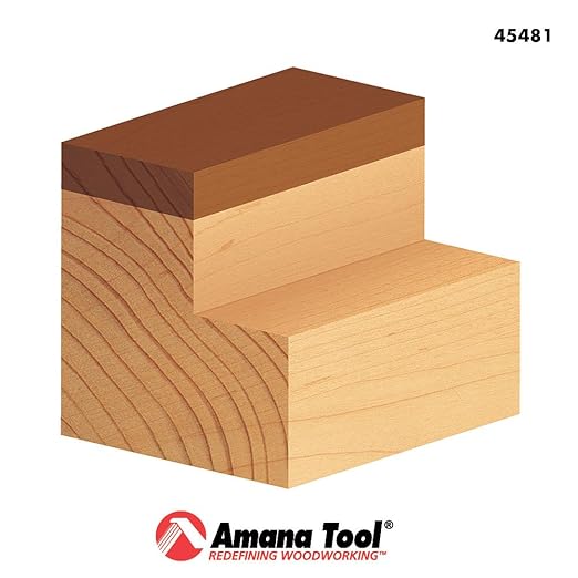 Amana Tool - 45481 Carbide Tipped Flush Trim Plunge Template 1/2 Dia x 3/8 x 1/4" Shan
