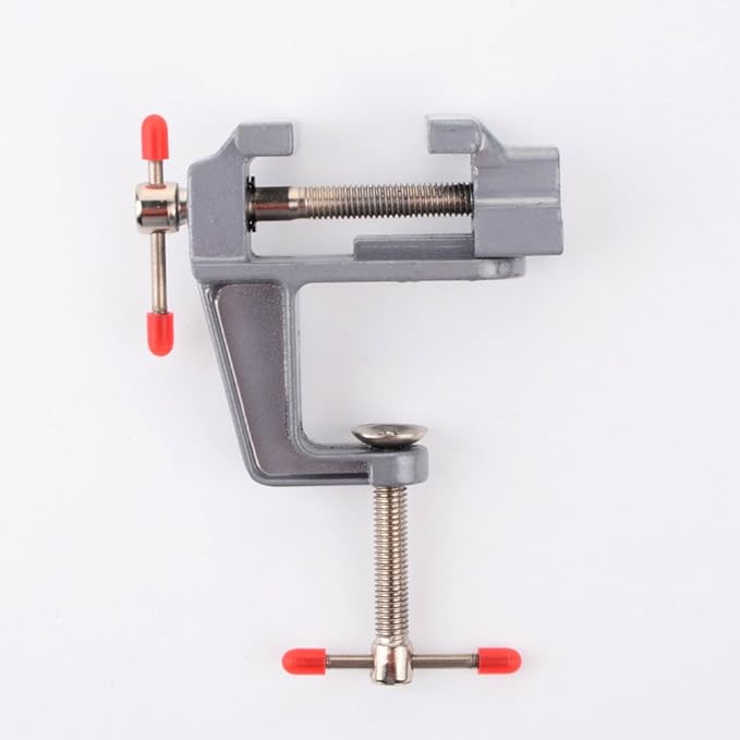 Mini Bench Vise Small Table Clamp Hobby Craft Repair Tool (Clamping Range: 0-1.2inch)
