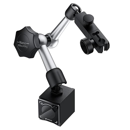 Neoteck Magnetic Base Stand Indicator Holder for Test Indicator Gauge Nano-90lbs/40kg Tensile Force