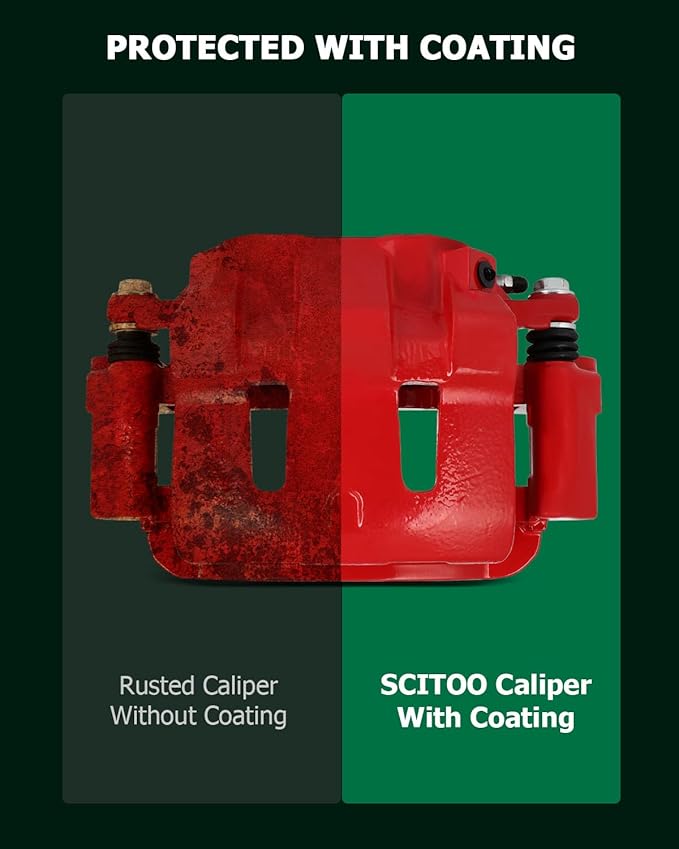 SCITOO 18-B4790 Front Right Passenger Side Brake Caliper Fits For Ford For Excursion 2000-2005,For Ford For F-250 Super Duty 1999-2004,For Ford For F-350 Super Duty 1999-2004, With Bracket,1PC