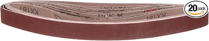 1 x 30 Inch Sanding Belt, 20 Pcs 320 Grit Knife Sharpener Belts Work Sharpening for Belt Sander Knife Carving Tool Metal Working