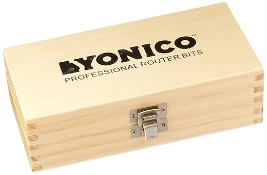 YONICO Raised Panel Cabinet Door Rail and Stile Router Bits Set 3 Bit Ogee 1/2-Inch Shank 12345