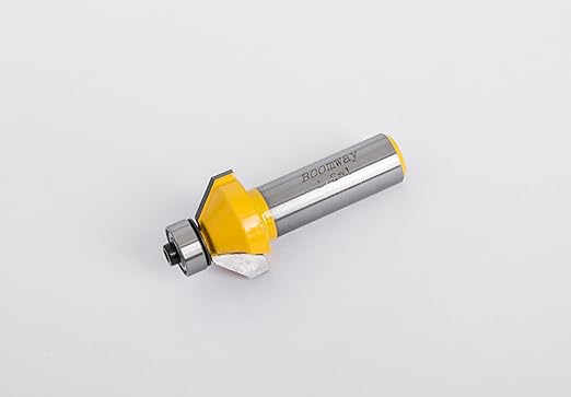 Chamfer Router Bits, Bevel Edge Forming(45°-1/4''length-1/2''Shank)