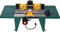 Electric Benchtop Router Table Wood Working Tool Craftsman Tool Stands Woodworking Bench Table Aluminum Strong Structure Tables for Woodworking Tasks (Green, 34")