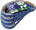 1/2" x 18" Zirconia Sanding Belts for Metal - 1/2 x 18 Inch Zirconia Metal Grinding Sand Paper, 36 PCS 120 Grits, Perfect for Knife Blade Sharpening, Metal Polishing, Derusting, Woodworking