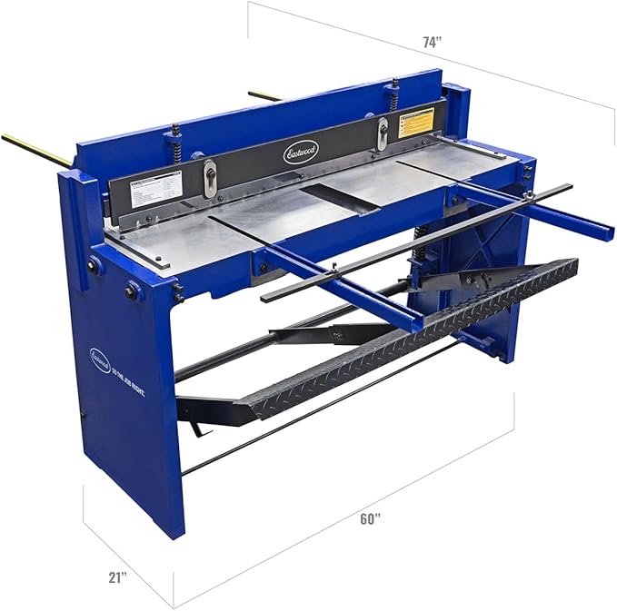 Eastwood 52 Inch Stomp Shear Machine | Industrial Grade Manual Operated Metal Fabrication Stomp Shear Sheet Cutter up to 14 Gauge | Equipped with T10A Tool Steel Ultra Sharp Cutting Blades