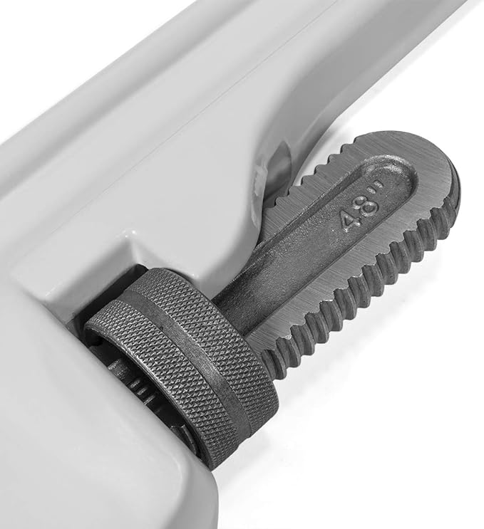 Stark USA 48" Aluminum Straight Pipe Wrench Ideal for 4-inch Pipe Adjustable Plumbing Pipe Wrench Pliers Tool