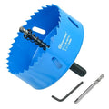 3-1/2 Inch Hole Saw with Arbor for Metal and Wood Cutting, Bi-Metal Hole Cutter, 3-1/2" Hole Saw Kit for Drywall, Wood, PVC Boards, Fiberglass and Vent Pipes