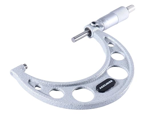 Accusize Industrial Tools 75-100mm by 0.01mm Ultra-Precision Outside Micrometer, EG00-0100