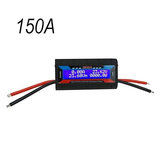 150A RC Watt Meter, High Precision Power Analyzer, DC 0-60V Volt Amp Watt Checker Tester, with Digital LCD Screen- for Voltage(V) Current(A) Power(W) Charge(Ah) and Energy(Wh) Measurement