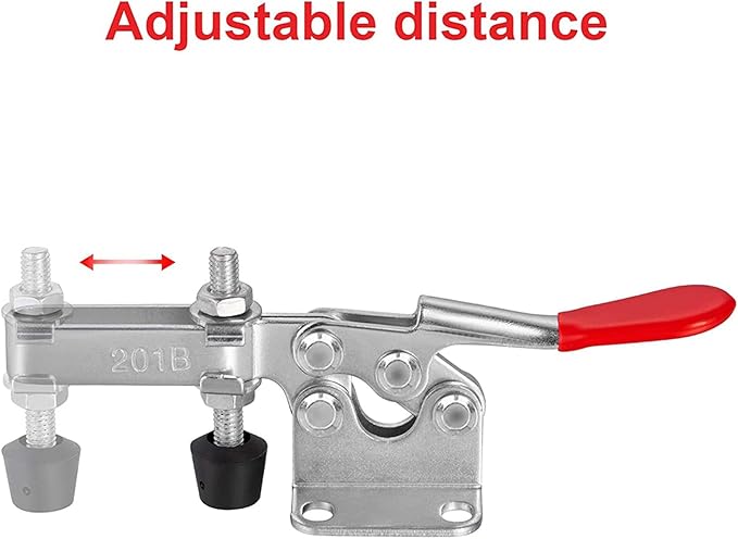 Accessbuy Toggle Clamp Hold Down Clamp 220Lbs Holding Capacity Antislip Horizontal Quick Release Toggle Clamp 4 Pack