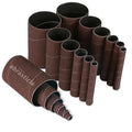 18 Pack Spindle Sander Sleeves, Sanding Sleeves for Oscillating Sander, 80 Grit Sandpaper, 4-1/2" Length, Each 3 of 1/2",3/4",1",1-1/2", 2", 3" Diameter