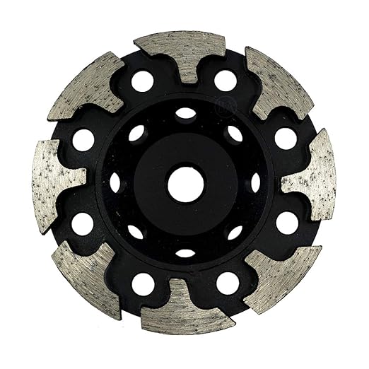 Benchmark Abrasives 4 Inch Grinder Wheels Threaded T-Type Diamond Cup Wheel with 5/8"-11 Arbor Hole for Masonry, Natural Stone, Concrete Grinding Wheel - Angle Grinder Attachments (4”)