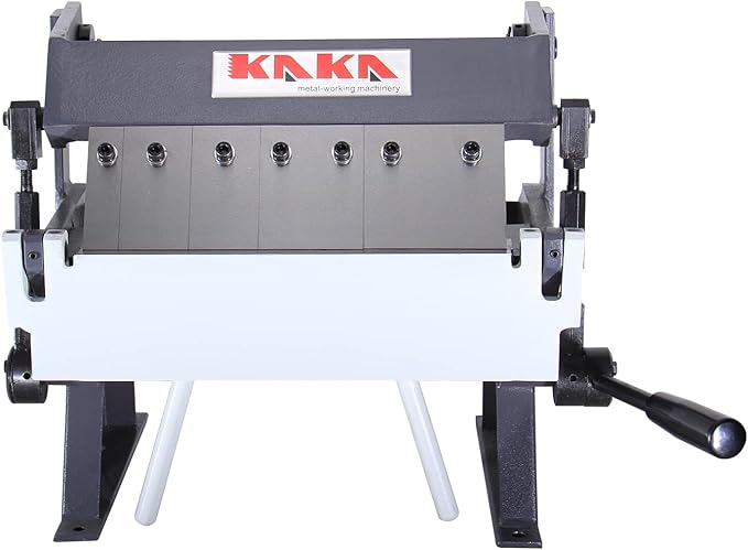 KAKA INDUSTRIAL Box and Pan Brake,12-Inch 20-Gauge Capacity Sheet Metal Brake, 1-135° Adjustable Angle Metal Finger Break W-1220A