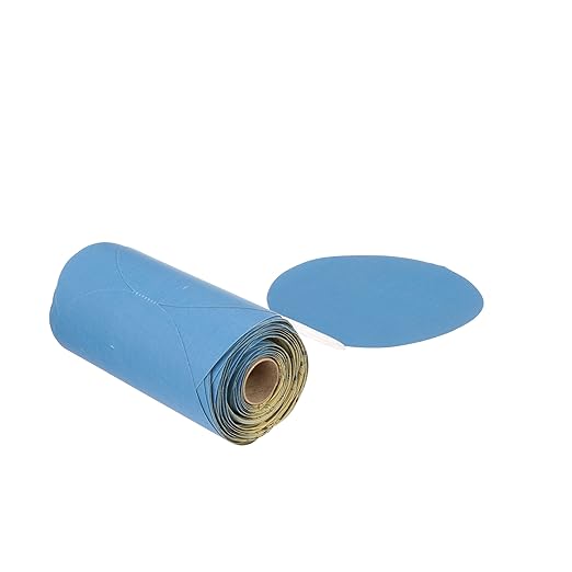3M Stikit Blue Abrasive Disc Roll, 36210, No Hole, 6 in, 320+ Grade, Pack of 100, Automotive Sanding Discs for Coating Removal, Body Repair, Auto Sanding, Primer Sanding