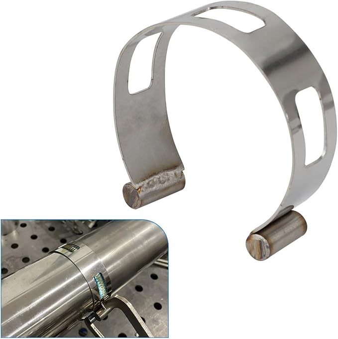 3.5" (88.9MM) Stainless Exhaust Tacking Band Clamp-On For Welding Fabrication