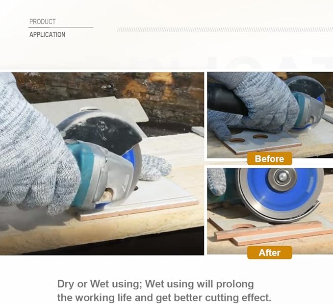 SHDIATOOL 7 Inch Diamond Saw Blade Cutting Disc for Porcelain Tile Ceramic Granite Marble Brick 180mm
