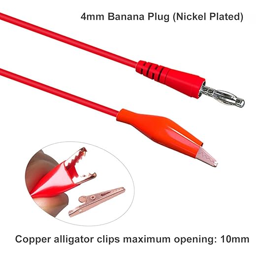 Back Probe kit 30pcs, Copper Alligator Clips to Banana Plug Test Lead, Automotive Test Lead Kits for Automotive Repair and Diagnostic Circuit Testing