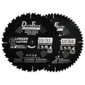 10 Inch 32T & 60T ATB Circular Saw Blades with 5/8 Inch Arbor for Miter/Table Saw, Combo Pack for General Purpose & Fine Finish Wood Cutting