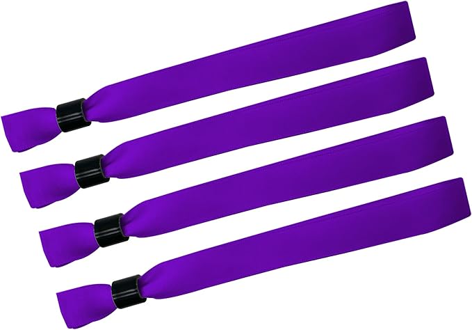 100 Pack Wrist Bands|Purple Wristbands for Events|Wristbands for Concerts Festival Admission Party|13.78” x 0.59”