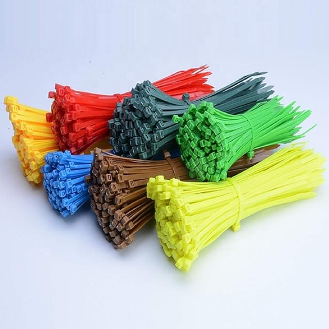4 Inch Brown Tan Colored Zip Ties (100 Pieces) 18lb Strength, Nylon Cable Wire Ties