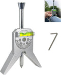 Upgraded Pipe Center Finder, Measure Pipe Diameter, Pipefitter Tools With Centering Head, Measure Pipe Diameter Over 0.5" & up With 4" Y-Type Base and Adjustable Dial Bubble Protractor
