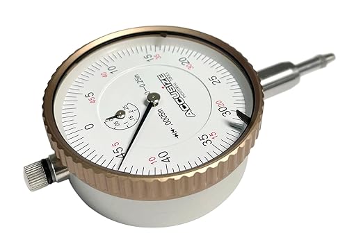 Accusize Industrial Tools Agd2 Style 0-1/4'' by 0.0005'' Dial Indicator with Lug Back, P900-S098