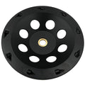 7" PCD Grinding Wheel for Epoxy, Glue, Mastic and Paint, 9 PCD Segments, 7/8"-5/8" Non-Threaded Arbor