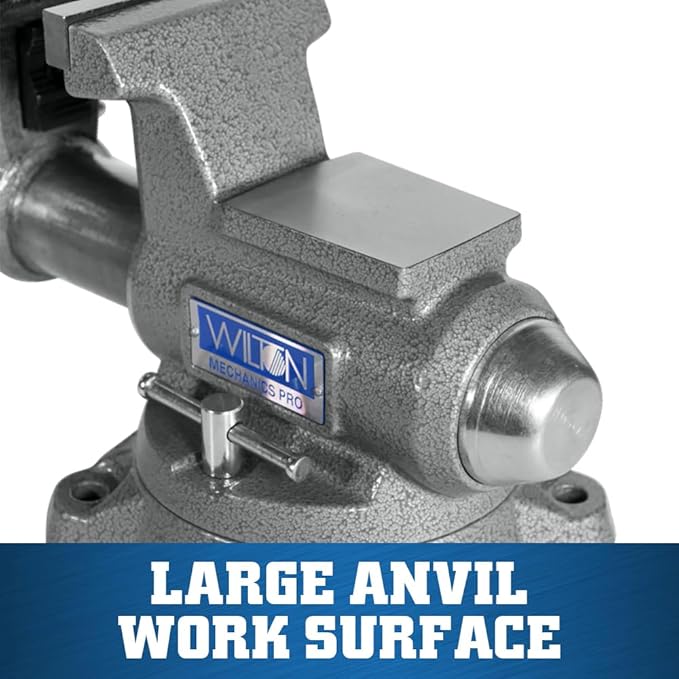 Wilton Mechanics Pro Bench Vise, 4-1/2" Jaw Width, 4" Jaw Opening, 3-1/2" Throat (Model 845M)