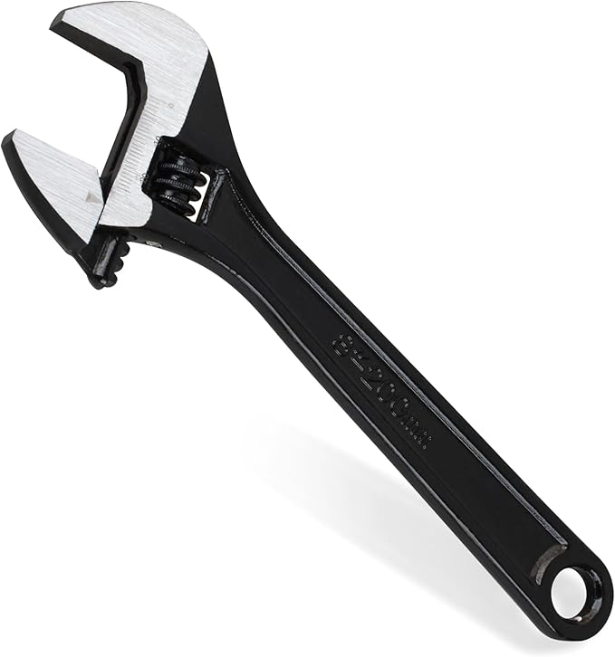 8" Adjustable Wrench Fits for Automotive Plumbing and Home Improvement