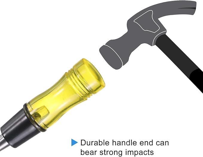 HARFINGTON Wood Chisel 3/4" CRV Steel Beveled Edge Blade PVC High Impact Handle Woodworking Hand Tool with Caps for Carving Furniture Making Carpentry Tool