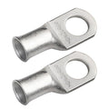 SELTERM 2pcs 1/0 AWG 1/2" Stud Tinned Copper Wire Lugs, Battery Lugs, Ring Terminals, Battery Cable Ends, 0 Gauge Ring Terminal Connectors, UL Marine Grade Electrical Battery Terminal Connectors