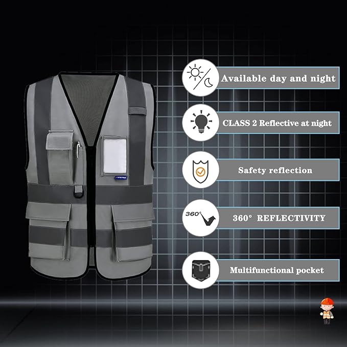 safety vest grey